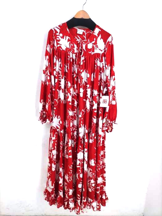 USED古着(ユーズドフルギ) {{johanna ortiz h&m}} ボリュームサテンワンピース レディース JPN：S