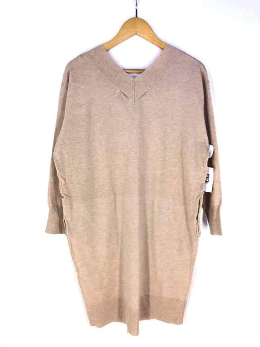 AZUL by moussy(アズールバイマウジー) VNECK KNIT ONEPIECE レディース  M