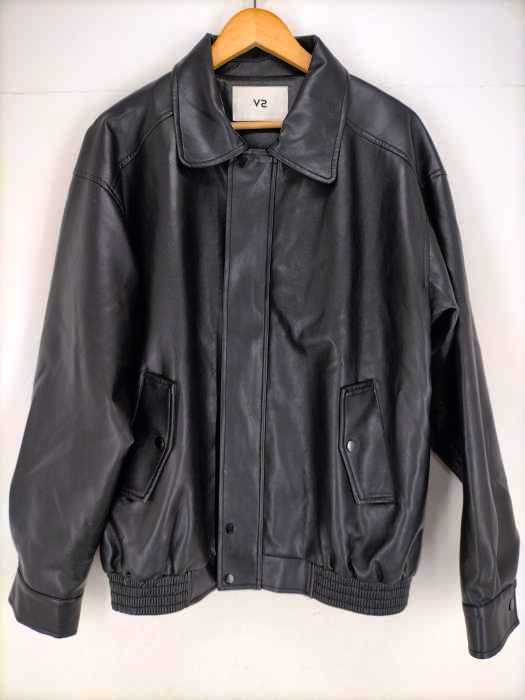 USED古着(ユーズドフルギ) {{V2}} オーバーフィットフェイクレザージャンパー メンズ JPN：M