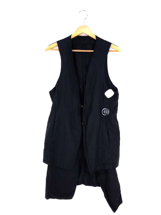 JULIUS(ユリウス) TENSEL COTTON LINEN KERSEY レイヤードベスト メンズ JPN：1