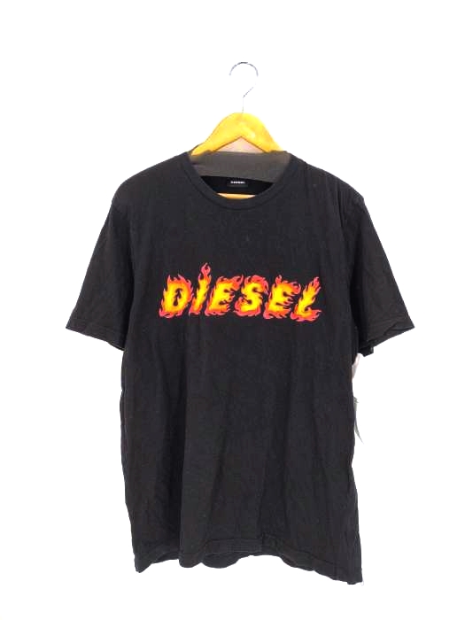 ディーゼル DIESEL ファイヤーロゴプリント S/S TEE メンズ import：L