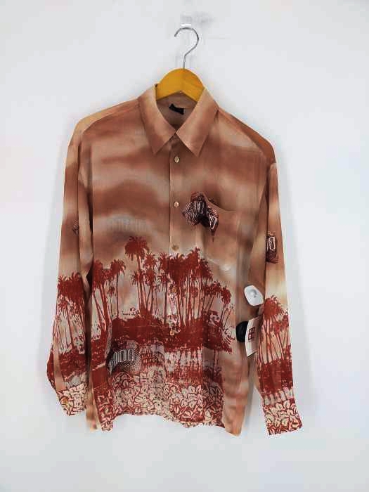 ジャンポールゴルチエオム Jean Paul GAULTIER HOMME シースルー パワーネット シャツ  メンズ JPN：48