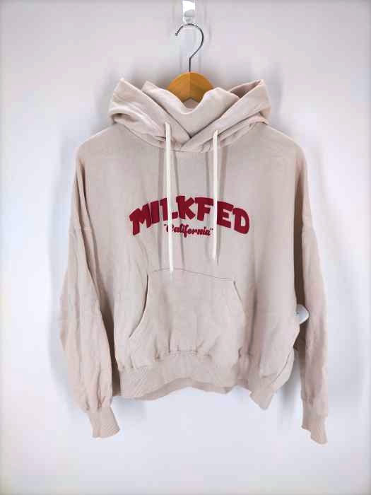 MILKFED.(ミルクフェド) ロゴプリントプルオーバーパーカー レディース 表記無
