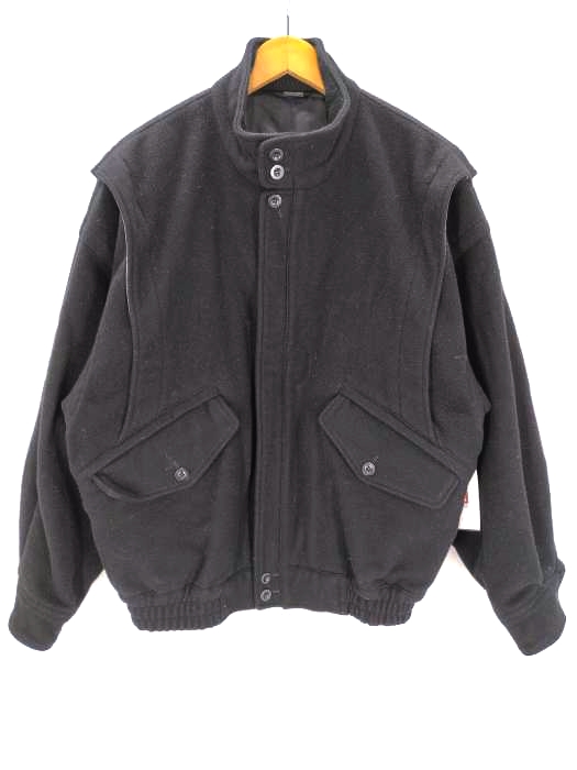 ユーズドフルギ USED古着 90S ウールジャケット アクションプリーツ ボックスシルエット ドルマンスリーブ メンズ  L