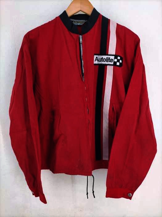 ユーズドフルギ USED古着 {{DEWAN}} 70s 棒TALON レーシングブルゾン メンズ JPN：M