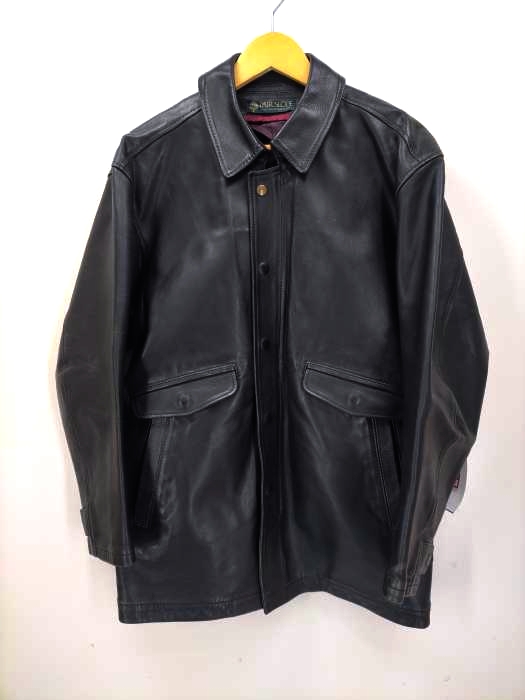 ユーズドフルギ USED古着 {{PAIR SLOPE}} リアルレザー カーコート メンズ JPN：M
