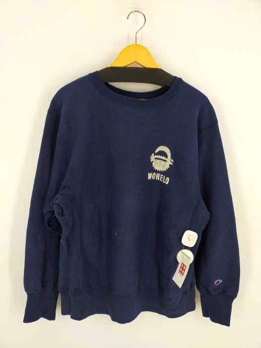 チャンピオン Champion USA製 トリコタグ 二枚タグ REVERSE WEAVE WOHELO クルーネックスウェット メンズ import：L