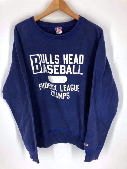 CHES WICK(チェス ウィック) bulls head baseball プリント クルーネック スウェット メンズ  L