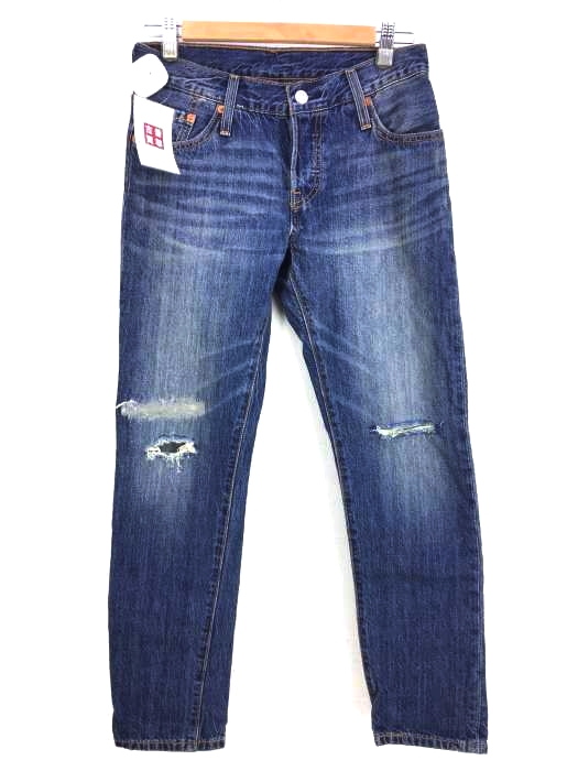 Levi‘s(リーバイス) 501CT ボタン裏3269 CUSTOMIZED TAPERD ダメージテーパードデニムパンツ レディース  W23L32