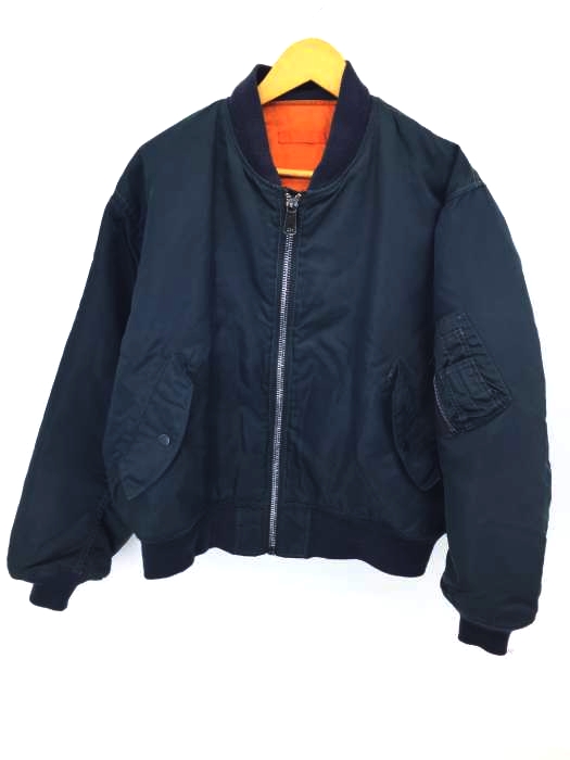 USED古着(ユーズドフルギ) IDEALジップ フライトジャケット メンズ import：L
