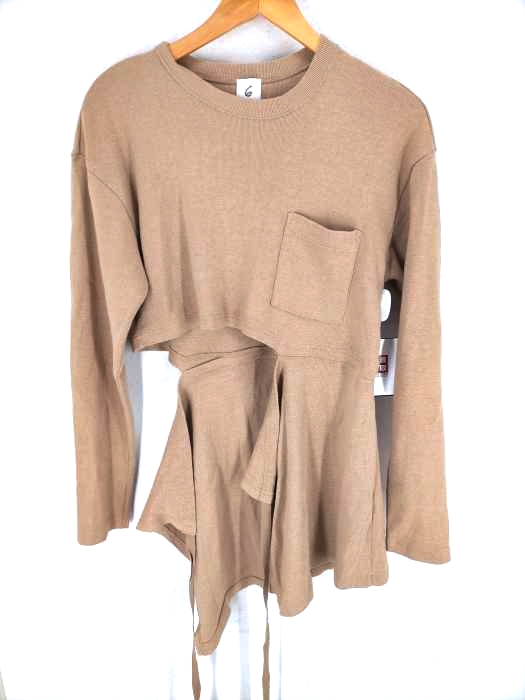 ロクビューティーアンドユースユナイテッドアローズ 6（ROKU） BEAUTY＆YOUTH UNITED ARROWS SIDE SLIT PULLOVER レディース  FREE