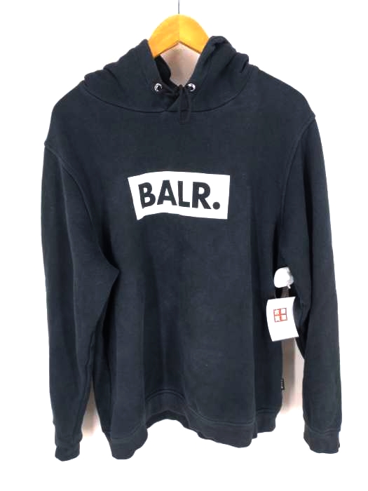 BALR(ボーラー) CLUB HOODIE / ボックスロゴプリント プルオーバーパーカー メンズ JPN：L