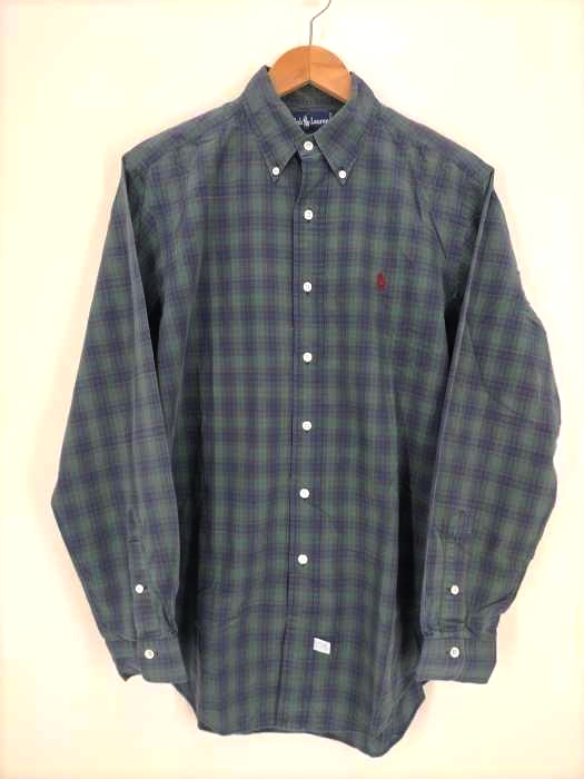 ラルフローレン RALPH LAUREN 90S ボタンダウンチェックシャツ メンズ M