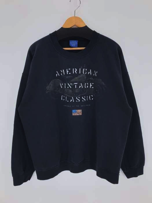 PURITAN(ピューリタン) プリントクルーネックスウェット メンズ import：L