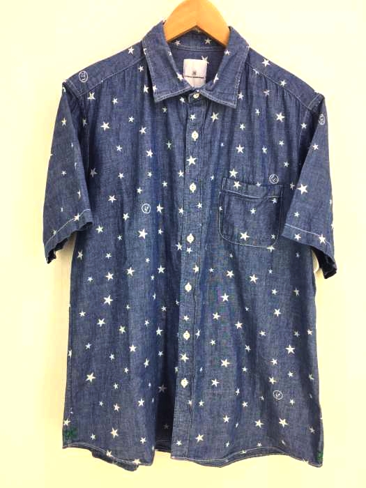 uniform experiment(ユニフォームエクスペリメント) CHAMBRAY S/S STAR PATTERN SHIRT メンズ 4