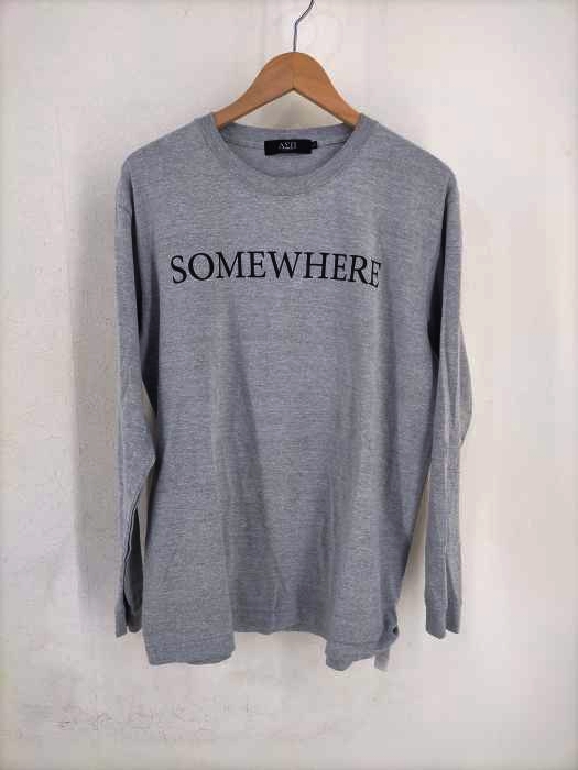 Diaspora Skateboards(ディアスポラスケートボーズ) SOMEWHERE プリント長袖カットソー メンズ JPN：L