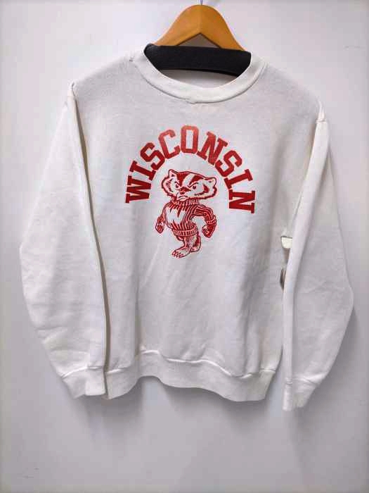 USED古着(ユーズドフルギ) WISCONSIN バッキー君 ラバープリントスウェット メンズ 表記無