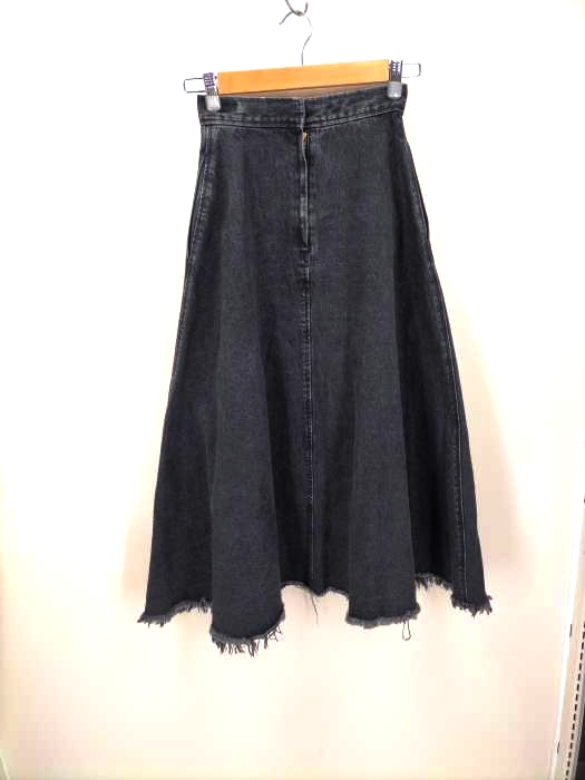 moussy(マウジー) DENIM MAXI FLARE SKIRT レディース JPN：0