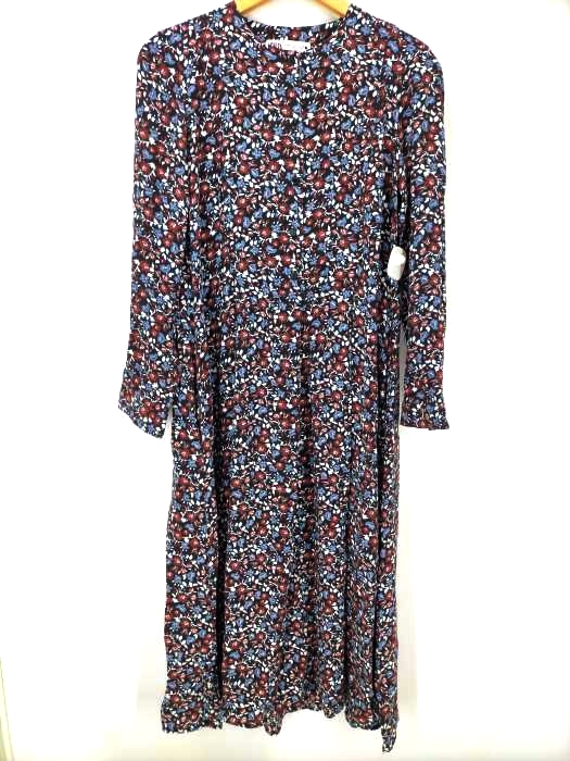 ZARA(ザラ) FLORAL MIDI DRESS フラワーミディドレス 花柄 ワンピース レディース  S