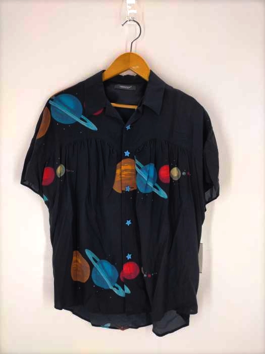 UNDERCOVER(アンダーカバー) 18SS プラネットプリント レーヨンシャツ レディース JPN：1
