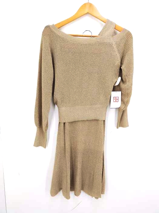 rienda(リエンダ) アシンメトリーグリッターKnit SET UP レディース  FREE