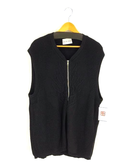 ユーズドフルギ USED古着 {{ARNAR MAN JONSON}} KNITTED RIB YGGDRASIL VEST ジップニットベスト メンズ JPN：M