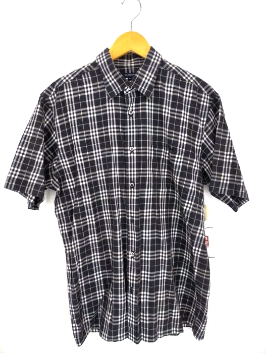 バーバリーロンドン BURBERRY LONDON チェック柄 S/S シャツ メンズ  LL