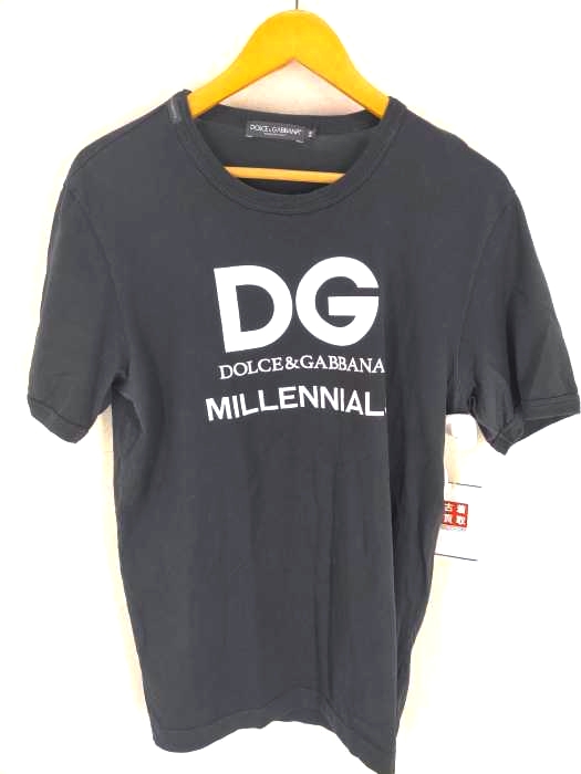 ドルチェアンドガッバーナ DOLCE&GABBANA Millennials Black T-shirt メンズ  48