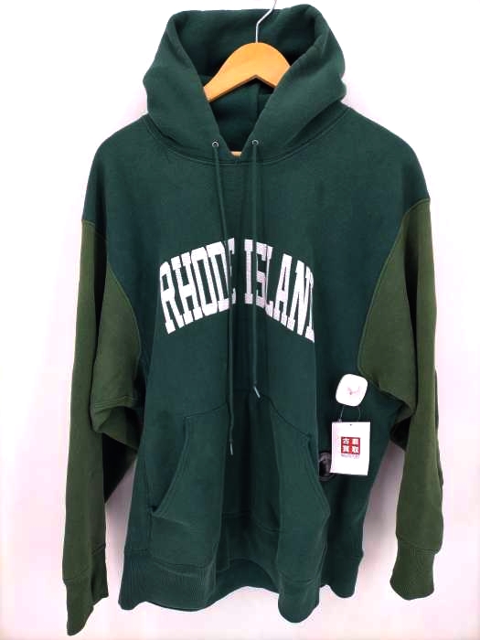 ユーズドフルギ USED古着 REVERSE WEAVE加工 プルオーバーパーカー メンズ 表記無