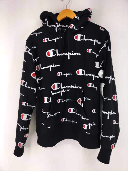 チャンピオン Champion リバースウィーブ 総柄 プルオーバーパーカー メンズ JPN：XL