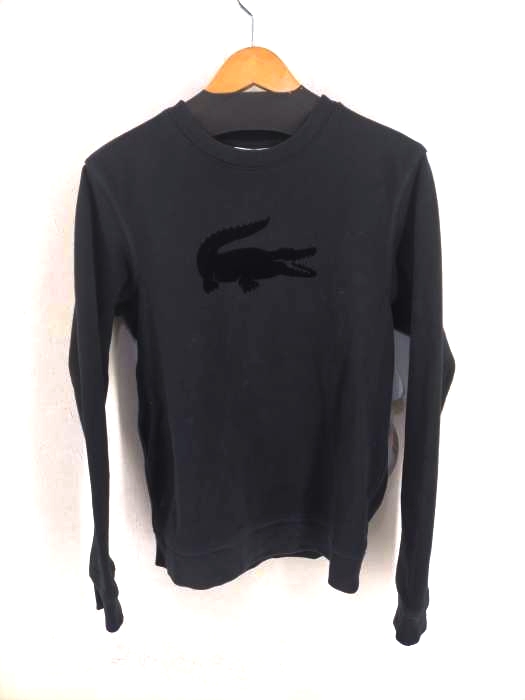 ラコステ LACOSTE フェルト クロコダイル スウェット フロッキープリント メンズ 表記無