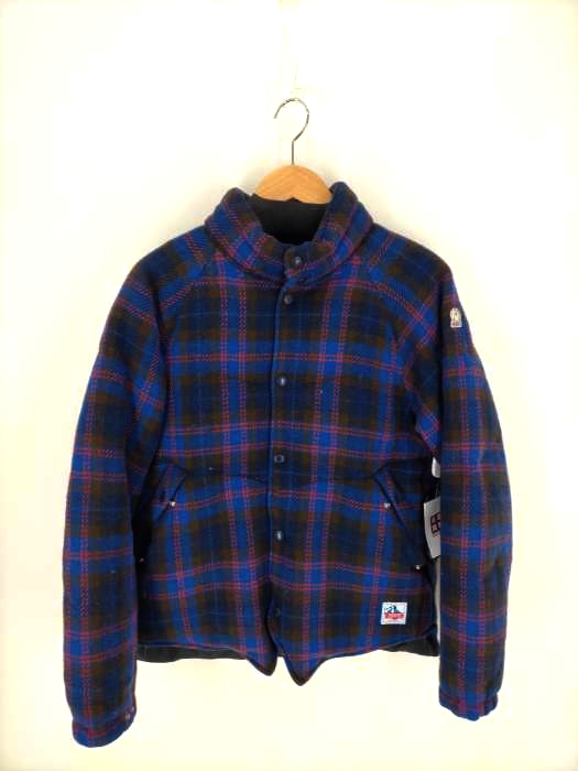 A BATHING APE(アベイシングエイプ) チェック柄 ダウンジャケット メンズ L