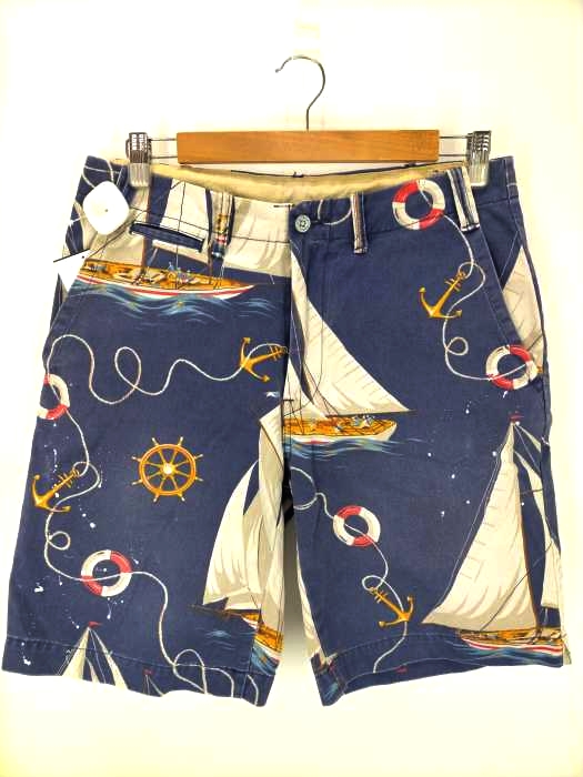 Polo by RALPH LAUREN(ポロバイラルフローレン) NAVAL 総柄ショーツ ハーフパンツ メンズ 31inch