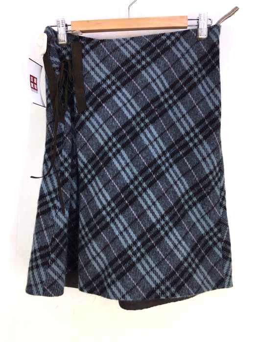 BURBERRY BLUE LABEL(バーバリーブルーレーベル) サイドレースアップ ウールスカート レディース  38