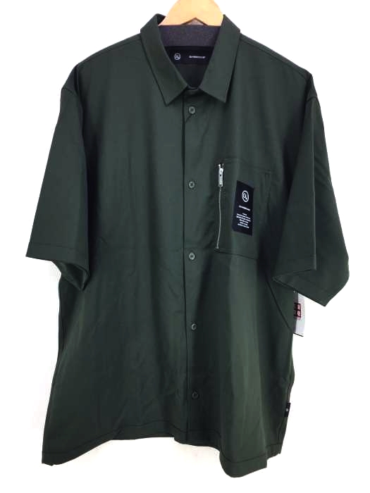 GU(ジーユー) ジップポケットシャツ メンズ XL