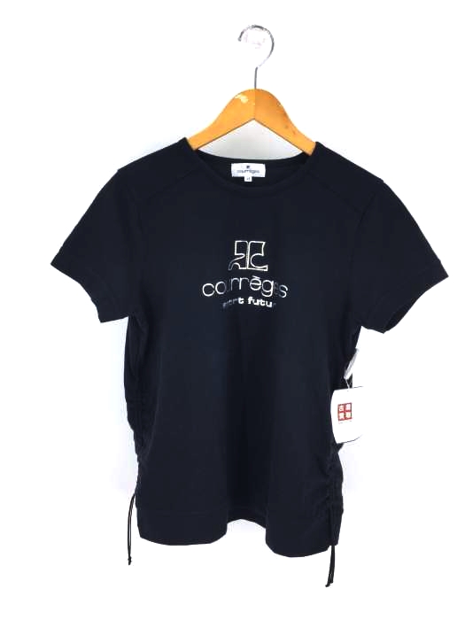 courreges(クレージュ) サイドシャーリング プリントTシャツ レディース JPN:40