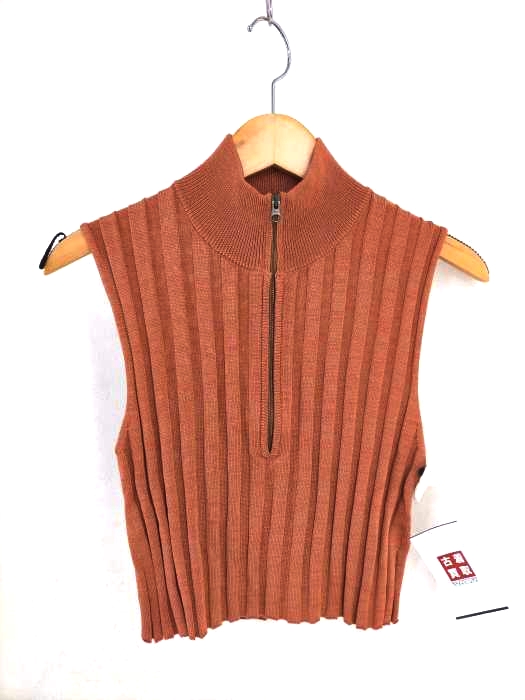 BACCA(バッカ) 20SS ワイドリブメランジ リブニットショートプルオーバー レディース JPN：S
