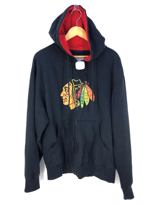 USED古着(ユーズドフルギ) UTH RED SKINS ジップアップパーカー メンズ  L