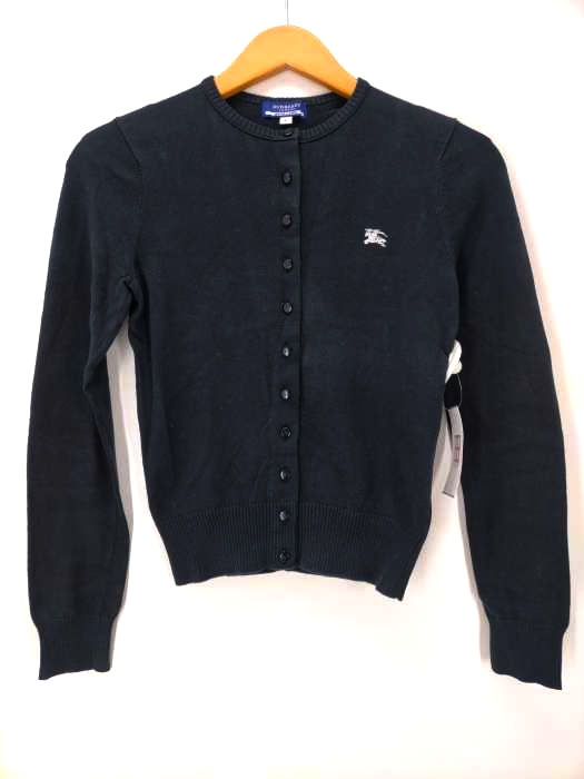 BURBERRY BLUE LABEL(バーバリーブルーレーベル) ロゴ刺繍カーディガン レディース  36