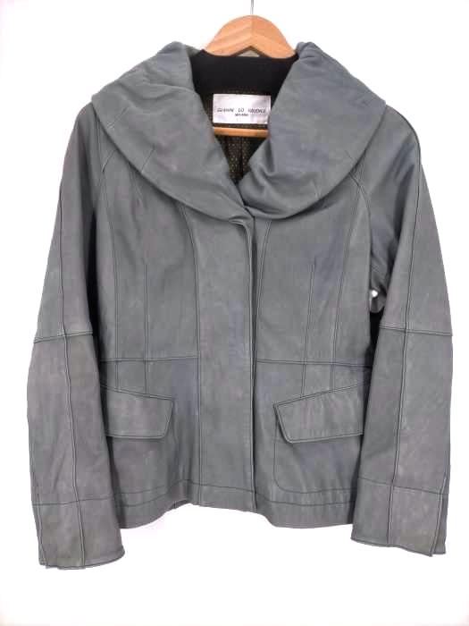 gianni lo giudice(ジャンニロジュディチェ) ラムレザージャケット レディース  40