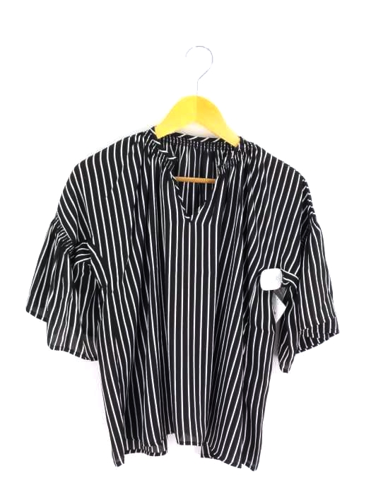 AZUL by moussy(アズールバイマウジー) シャーリングギャザーフレアスリーブブラウス レディース  S