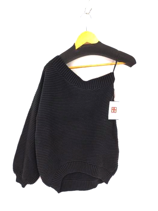 AZUL by moussy(アズールバイマウジー) ONE SHOULDER KNIT TOPS レディース  FREE