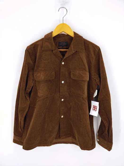 BEAMS+(ビームスプラス) ストレッチコーデュロイ オープンカラーシャツ メンズ JPN：M