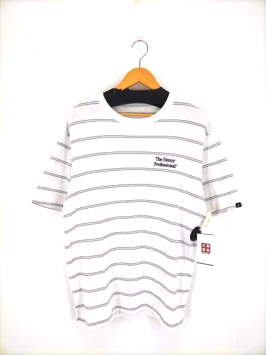 ENNOY(エンコイ) Pique Border T-shits ピケボーダーTシャツ メンズ JPN：L