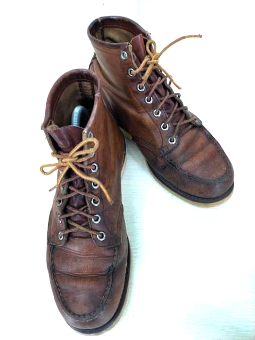 RED WING(レッドウィング) 70s後期 白四角犬タグ MADE IN AMERICA ラウンドトゥ アイリッシュセッター ブーツ メンズ 表記無