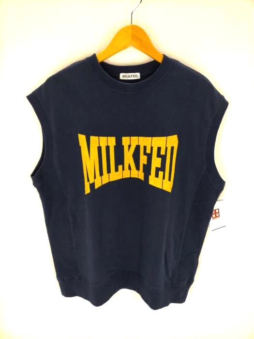 MILKFED.(ミルクフェド) カレッジロゴベスト レディース 表記無