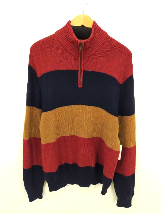 ブルックスブラザーズ 346 BROOKS BROTHERS ハーフジップ ボーダーニット メンズ JPN:M