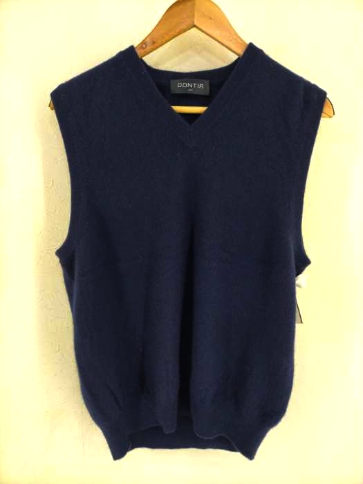 ユーズドフルギ USED古着 CONTIR カシミヤ Vネックベスト メンズ JPN：M