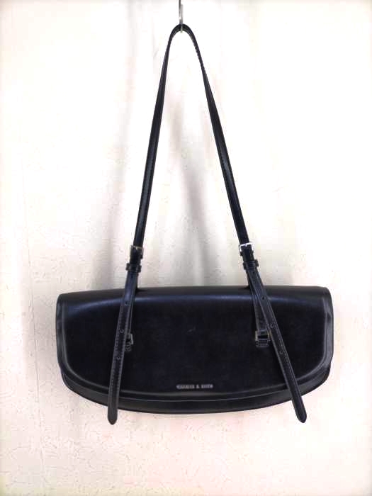 チャールズキース CHARLES & KEITH Elongated Saddle Bag レディース 表記無