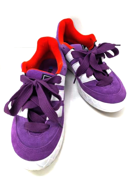 アディダスオリジナルス adidas Originals ADIMATIC atmos GRORY PURPLE/CRYSTAL WHITE/RED メンズ JPN：27.5